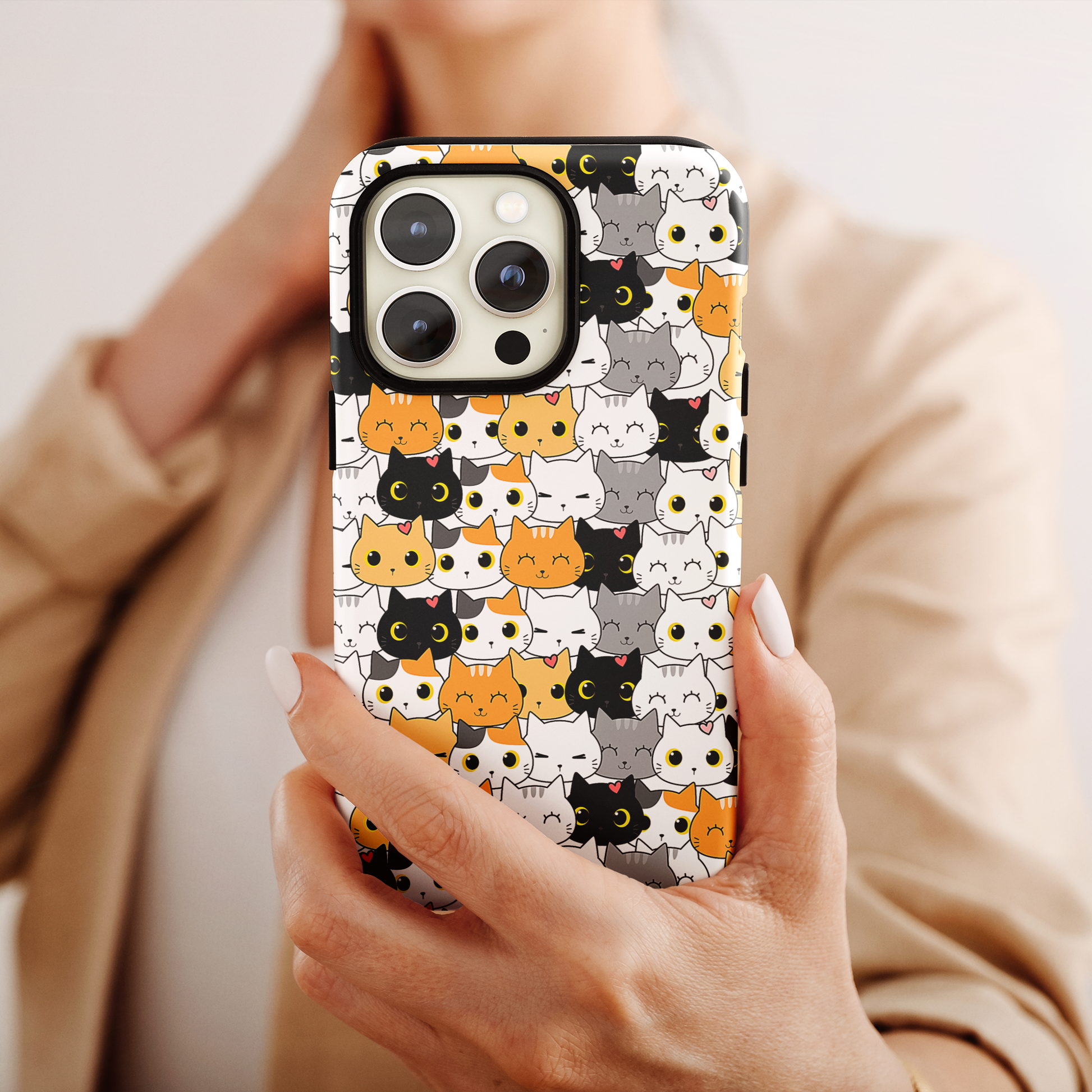 Kitten Kaleidoscope (iPhone Case 11-15)Elevate your iPhone's style with Rima's Kitten Kaleidoscope case. Sleek, durable protection for models 11-15. Free US shipping.RimaGallery