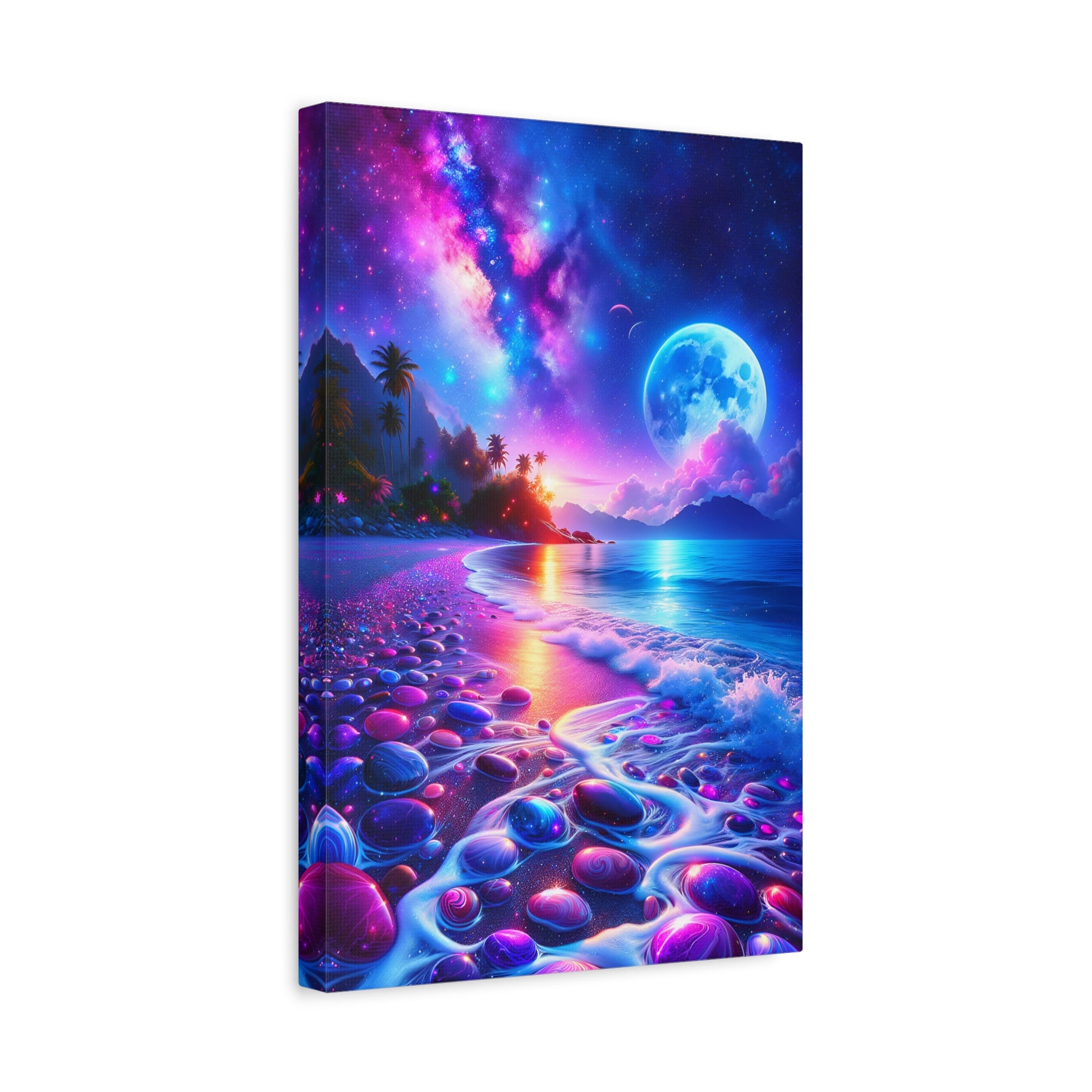 Moonglade Mirage (Canvas)Moonglade Mirage (Canvas  Matte finish, stretched, with a depth of 1.25 inches)Make an art statement with RimaGallery's ethically produced canvases. Sustainably sourRimaGallery