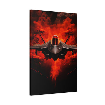 Jet Fighter (Canvas)Jet Fighter (Canvas  Matte finish, stretched, with a depth of 1.25 inches) Elevate your décor with RimaGallery’s responsibly made art canvases. Our eco-friendly mateRimaGallery