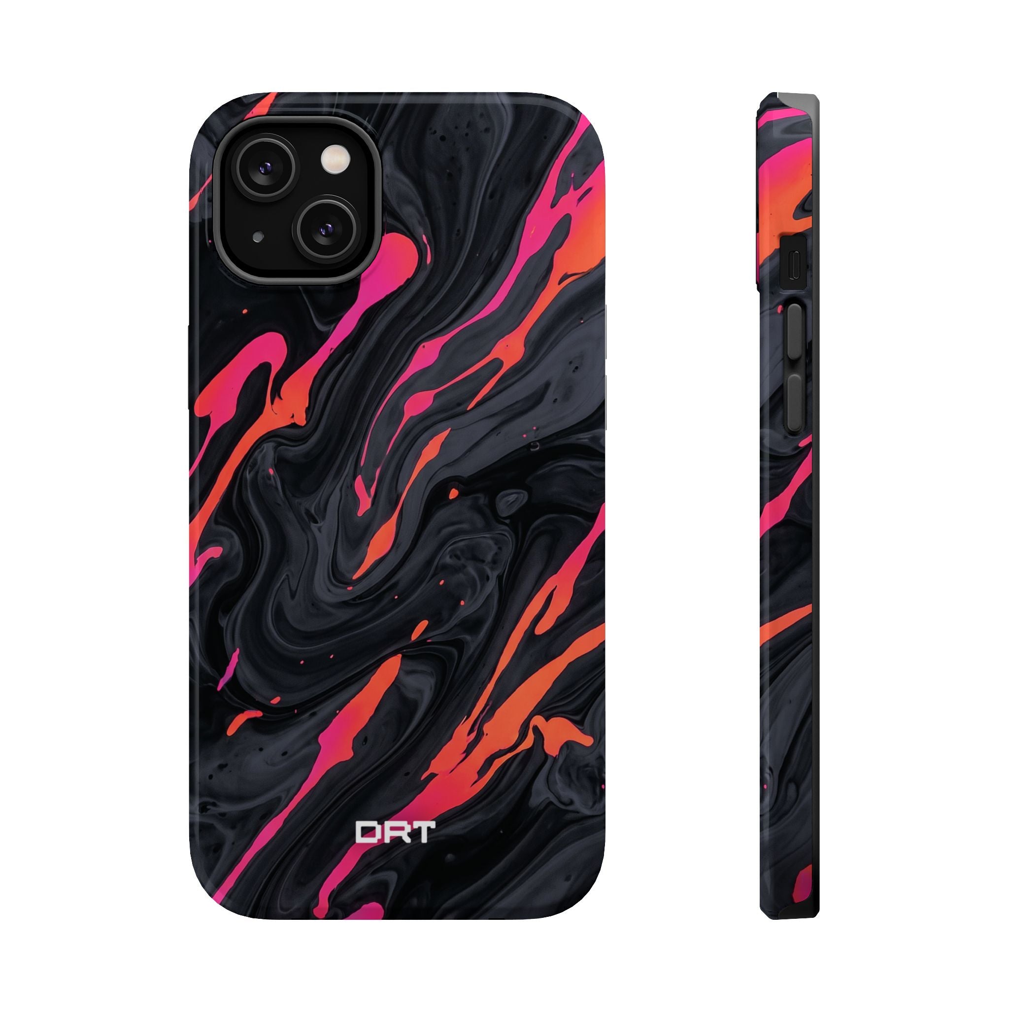Marbled Neon Swirl Magnetic Impact Phone Case