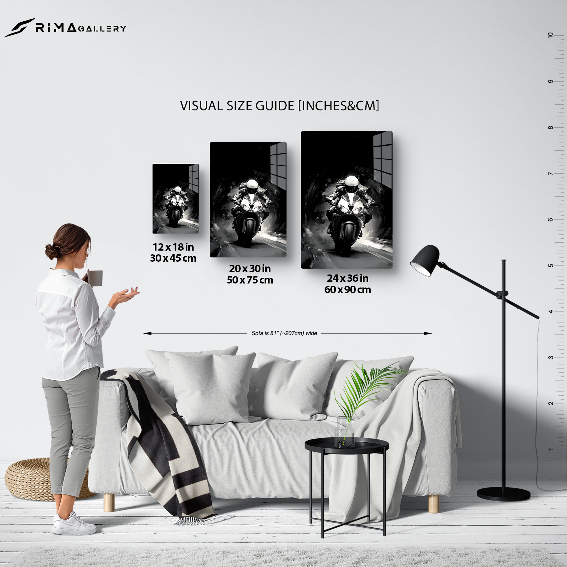 Female Night Biking (Acrylic)Female Night Biking Acrylic Wall Art with a Glass-Like Finish that Will Take Your Breath Away.Elevate Any Ambiance with Female Night Biking Acrylic Print🌟:Discover RimaGallery