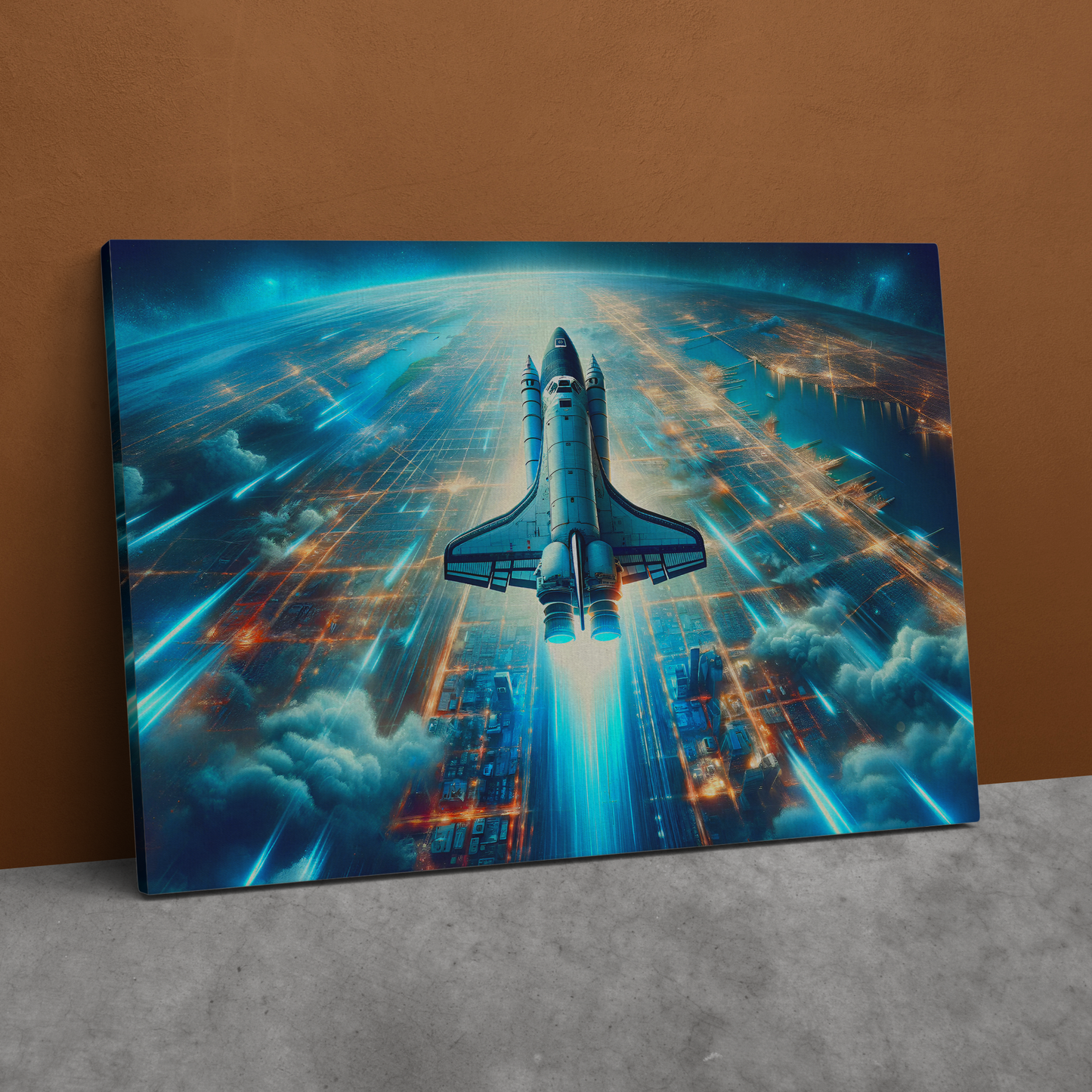 Orbital Blaze Odyssey (Canvas)Orbital Blaze Odyssey (Canvas  Matte finish, stretched, with a depth of 1.25 inches)
Struggling with low-quality canvases? Switch to RimaGallery! Our canvases are moRimaGallery