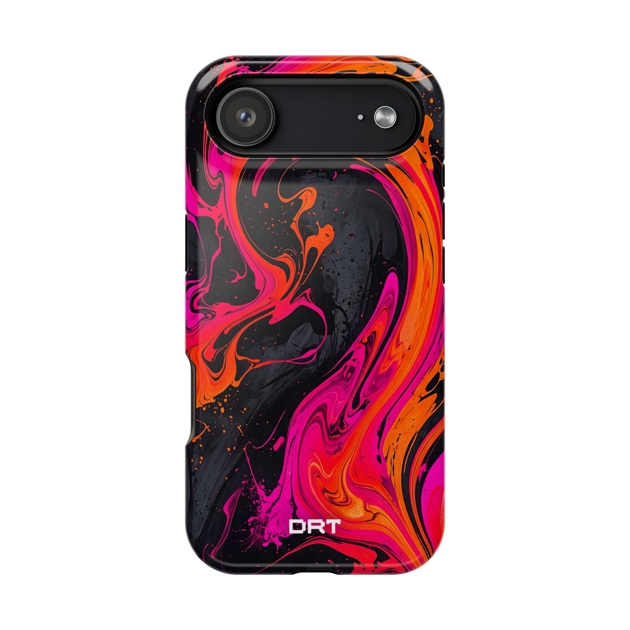 Magnetic Impact-Resistant Phone Case — Neon Marble Swirl