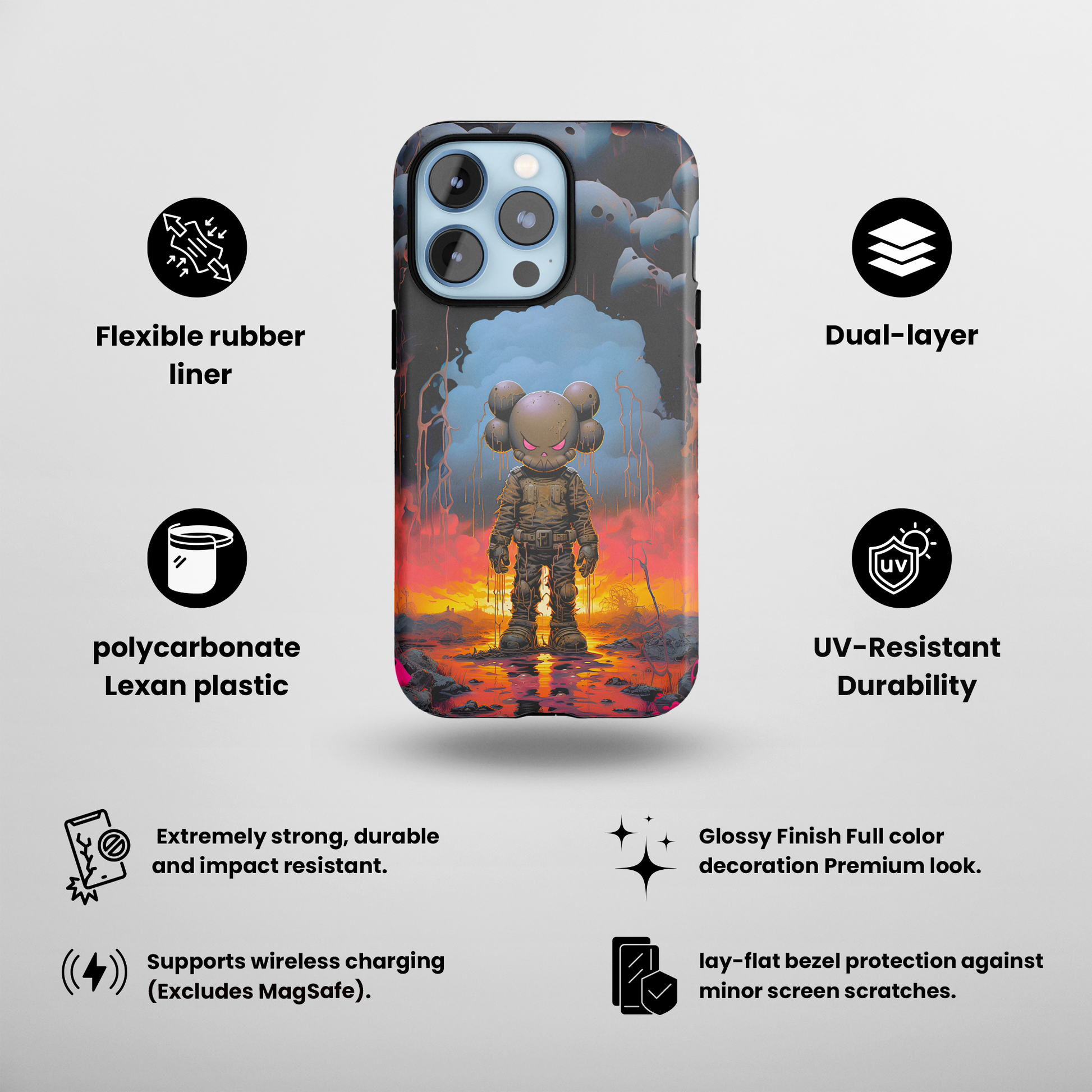 Dystopian Dreamer (iPhone Case 11-15)
Dystopian Dreamer
Upgrade your iPhone 11–15 with RIMA's robust case. Where security meets sophistication. Durable, fashionable, and wireless-charging compatible. SlRimaGallery