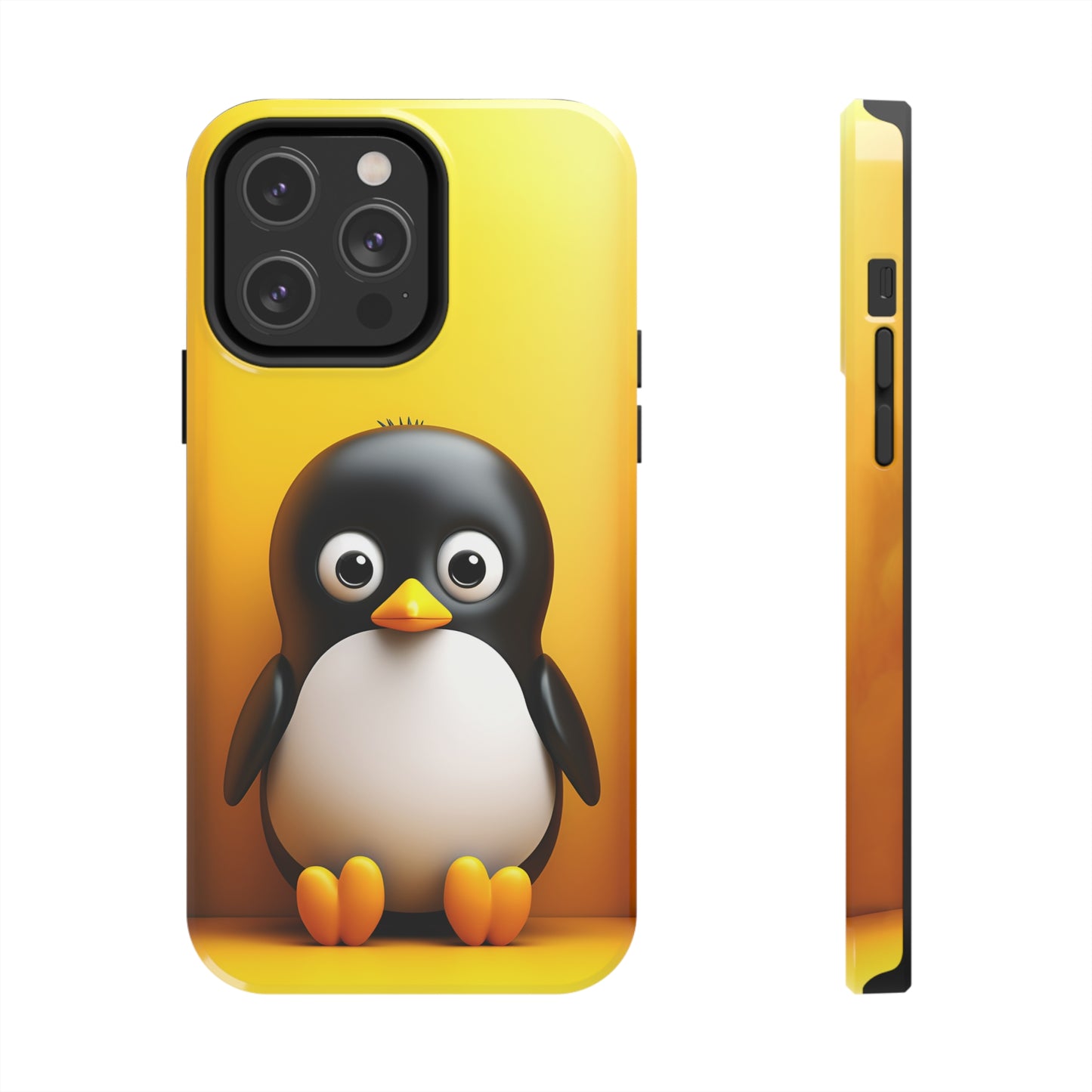 Cute penguin (iPhone Case 11-15)RIMA Tough Phone Case for iPhone 11, 12, 13, 14, &amp; 15 A cute cartoon penguin with Glossy Finish 📱✨
 
Ultimate Protection in Stylish Design 🌟:  
 
Welcome to RIRimaGallery