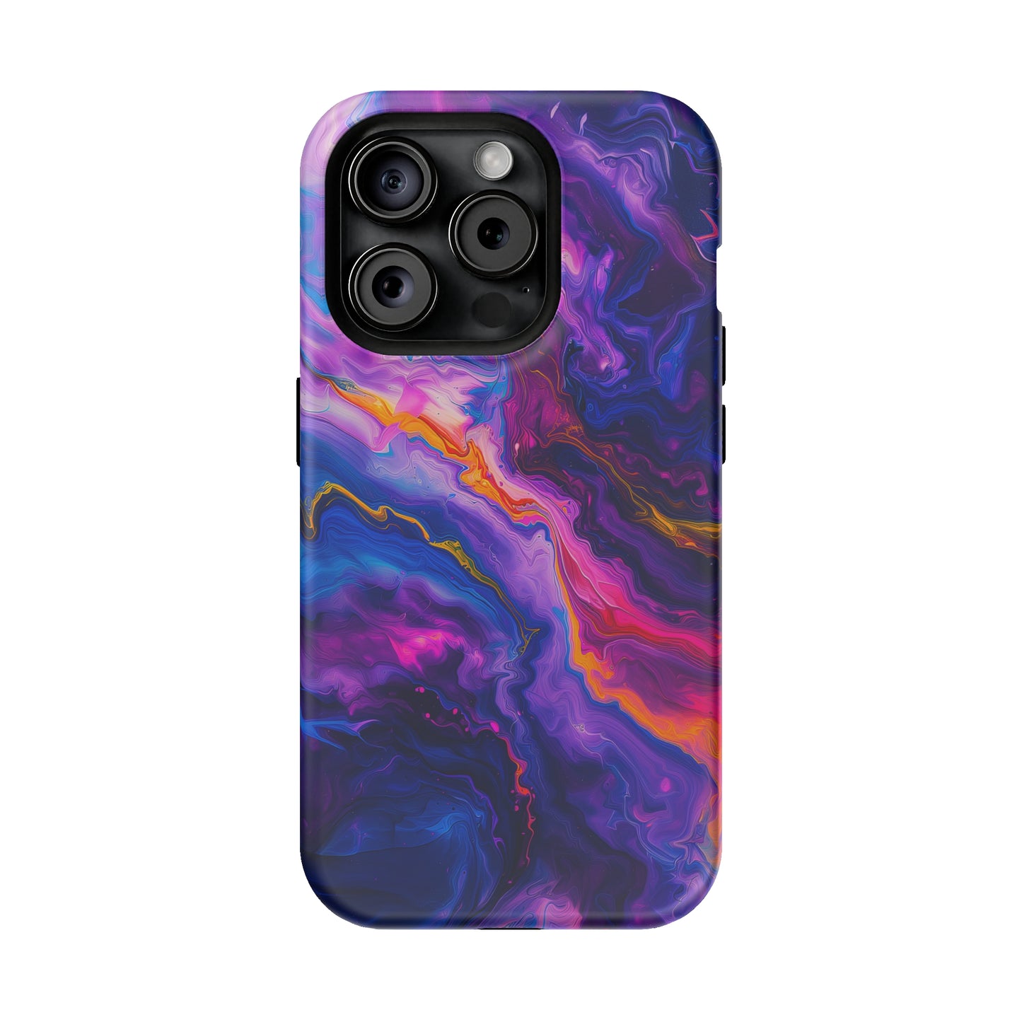 Psychedelic Flow (iPhone MagSafe Case)Rima Gallery presents the exclusive Psychedelic Flow MagSafe Durable Case For iphone 13, 14, 15, Pro, Max. Experience advanced protection, MagSafe functionality, andRimaGallery
