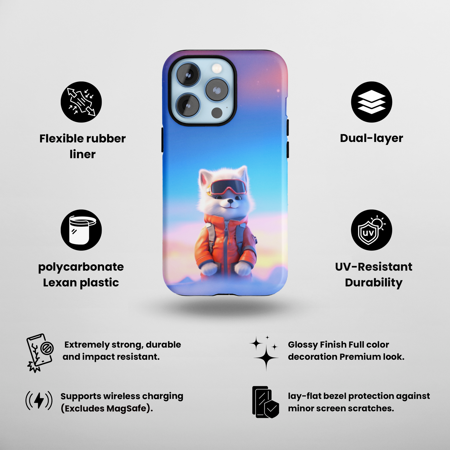 Ski Patrol Pup (iPhone Case 11-15)RIMA Tough Phone Case: Your iPhone's Perfect Armor! Tailored for iPhone 11-15, offering elegant design and robust protection. Embrace the fusion of technology and suRimaGallery