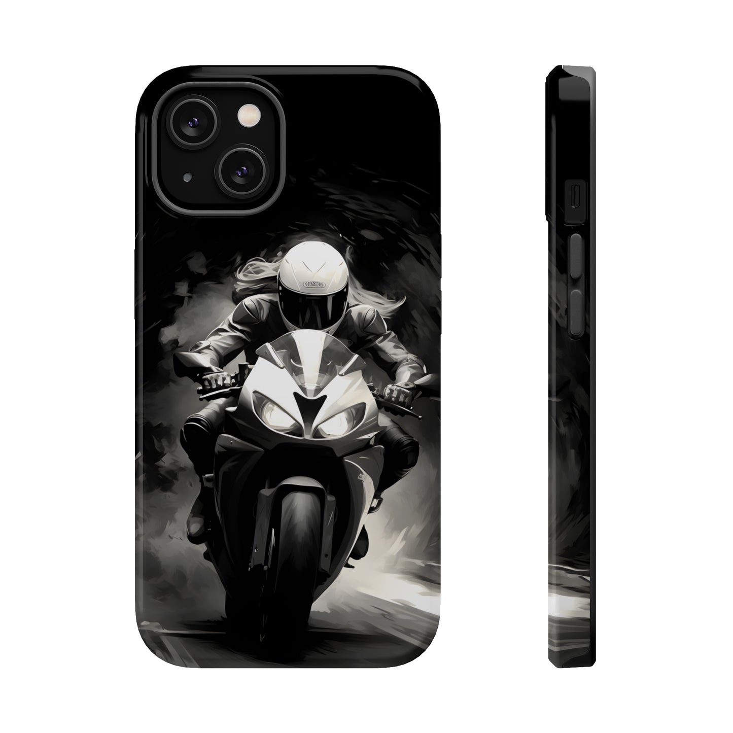 Female Night Biking (iPhone MagSafe Case)Female Night Biking MagSafe Durable Case: Style Meets Protection 📱✨
Upgrade your device with Rima Gallery's Female Night Biking MagSafe Durable Case. This case isn’RimaGallery