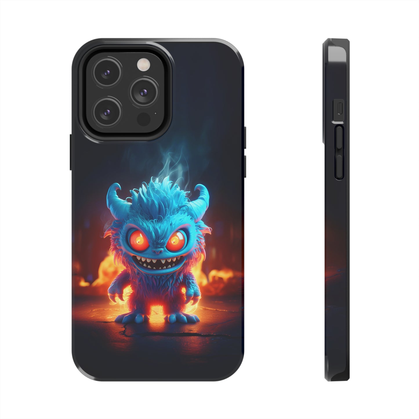 Fiery Monster (iPhone Case 11-15)Protect and personalize your iPhone 11, 12, 13, 14, &amp; 15 with RIMA's Tough Phone Case. Featuring robust materials, sleek design, and compatibility with wireless RimaGallery
