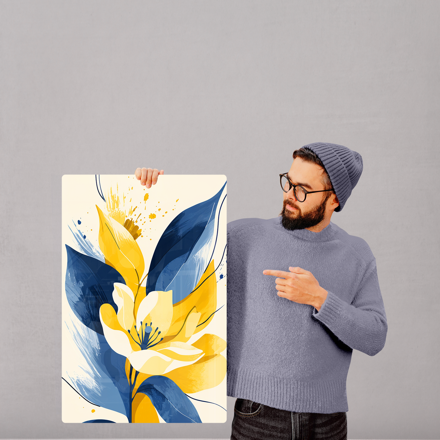 Indigo Spring (Acrylic)Make a statement with Indigo Spring acrylic prints. The 1⁄4" acrylic panel exudes the illusion of a smooth glass surface for vibrant artwork. Pre-installed hanging hRimaGallery