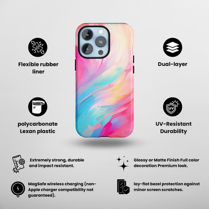 Swirling Color Symphony (iPhone MagSafe Case)Swirling Color Symphony MagSafe Durable Case: Style Meets Protection 📱✨
Upgrade your device with Rima Swirling Color Symphony MagSafe Durable Case. This case isn’t RimaGallery