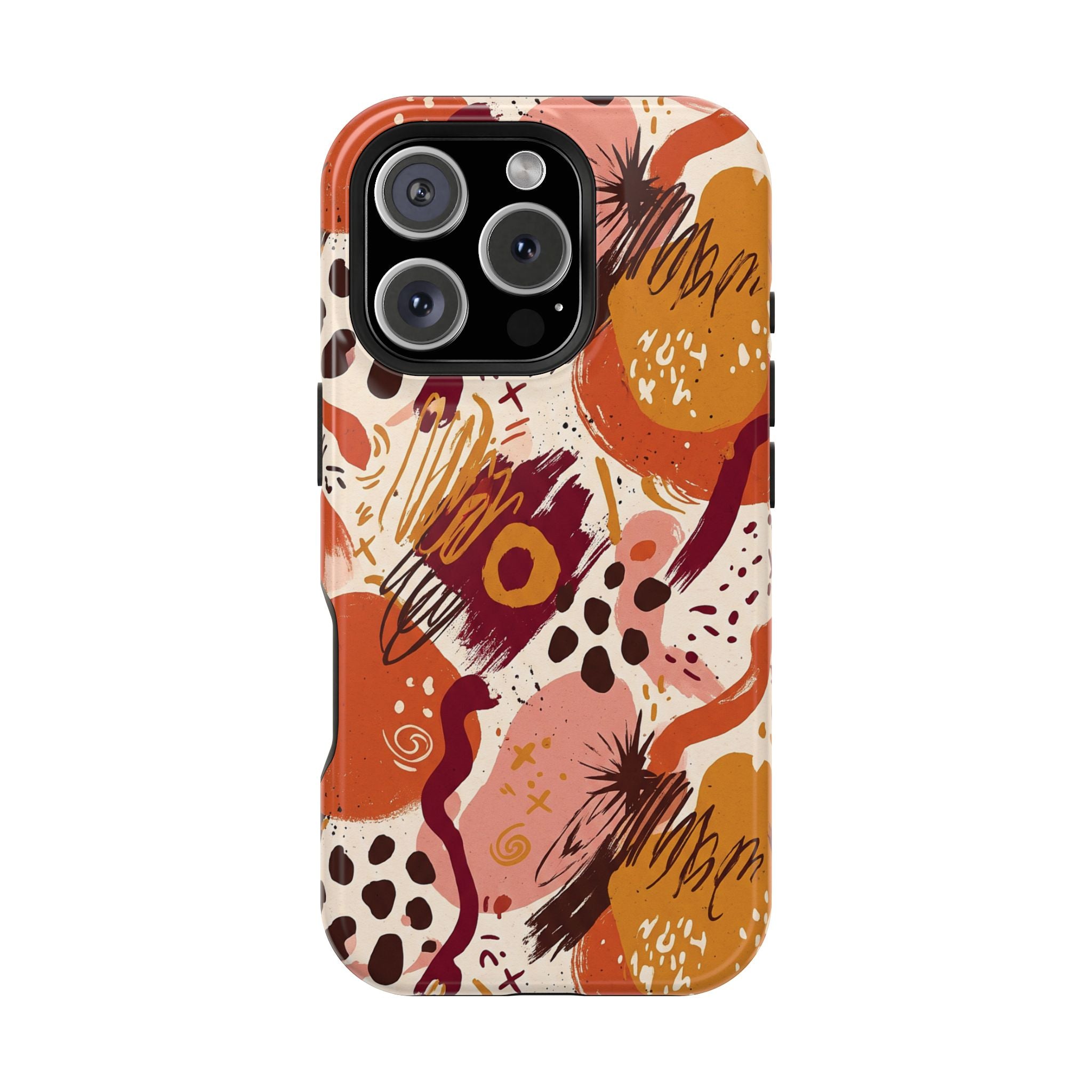 Abstract Autumn Doodle Magnetic Impact-Resistant Phone Case
