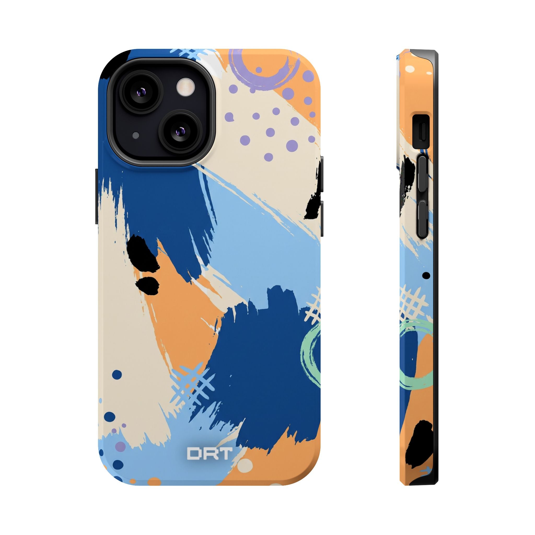 Abstract Brushstroke Magnetic Impact-Resistant Phone Case