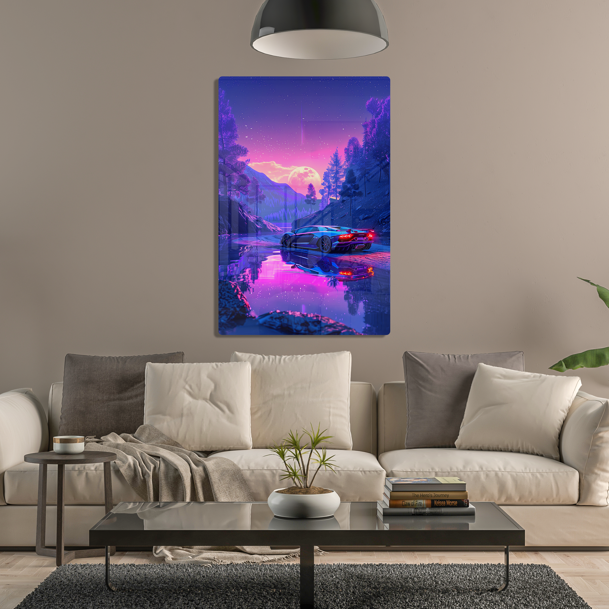 Twilight Reflections (Acrylic)Step into the universe with 'Twilight Reflections' on Acrylic from RimaGallery. Experience the cosmos in your home with vibrant, ethically crafted art. Free shippingRimaGallery