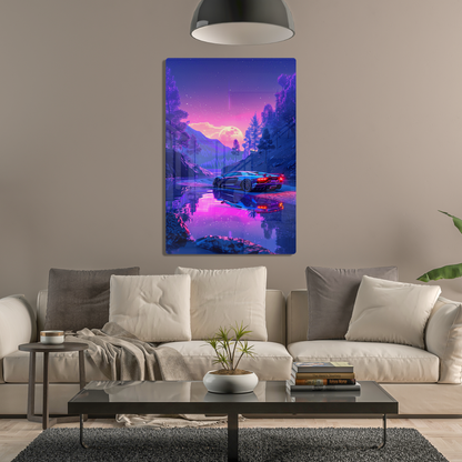 Twilight Reflections (Acrylic)Step into the universe with 'Twilight Reflections' on Acrylic from RimaGallery. Experience the cosmos in your home with vibrant, ethically crafted art. Free shippingRimaGallery