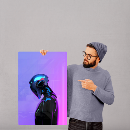 Neon Cyber Visor (Acrylic)Neon Cyber Visor acrylic print brings museum-quality art into your home. The crystal clear 1⁄4” acrylic panel gives a smooth glass-like finish for stunning prints. SRimaGallery