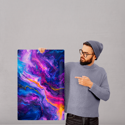 Psychedelic Flow (Acrylic)Make a statement with Psychedelic Flow acrylic prints. The 1⁄4" acrylic panel exudes the illusion of a smooth glass surface for vibrant artwork. Pre-installed hanginRimaGallery