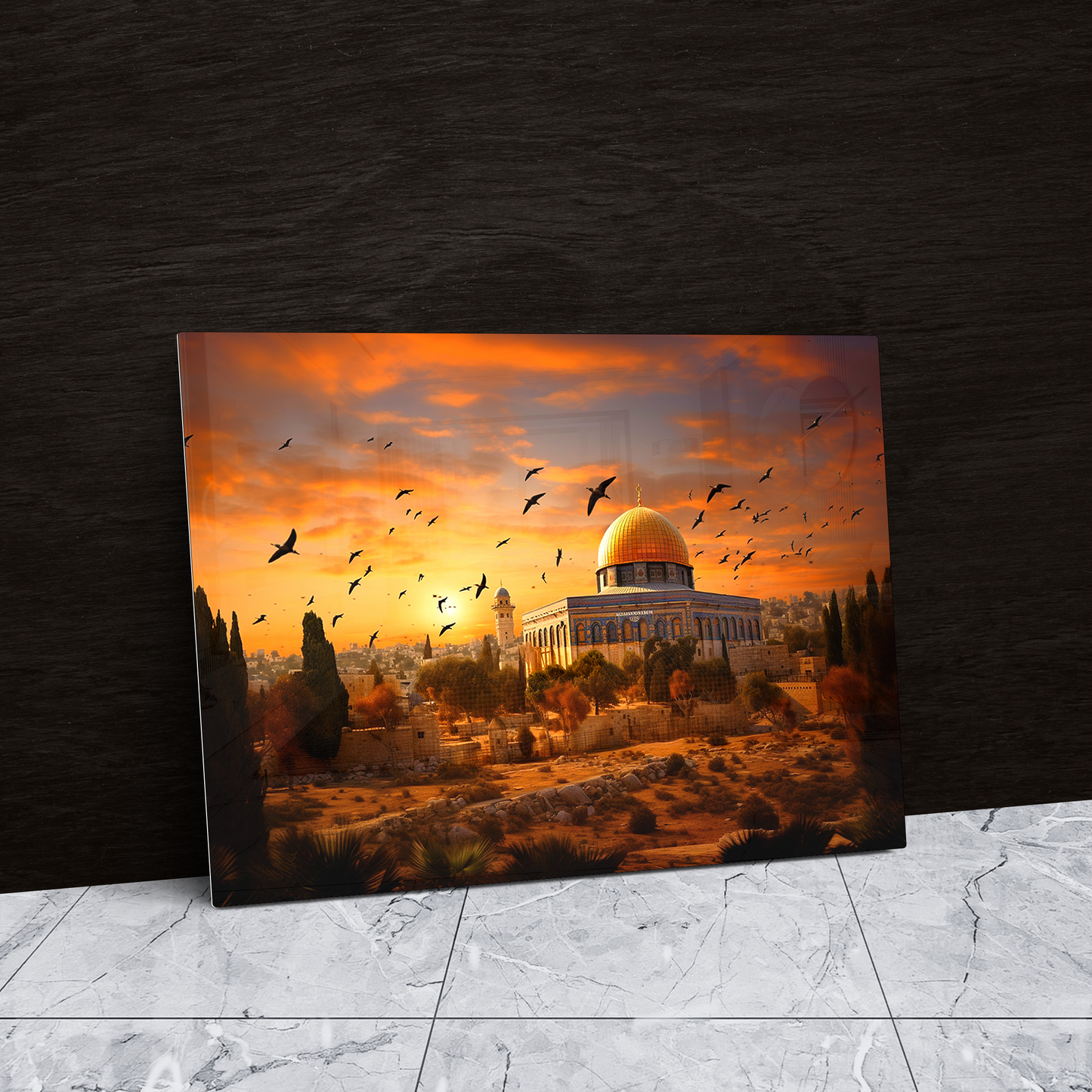Dazzling Acrylic Prints Al Aqsa's Golden Hour - A Mesmerizing Fusion of Modern Craftsmanship &amp; Timeless Design
 
A Statement Piece with Al Aqsa's Golden Hour🌟:
-Golden Hour (Acrylic)