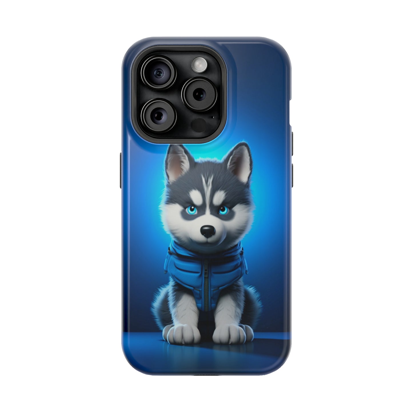 Blue Husky Charm (iPhone MagSafe Case)Blue Husky Charm MagSafe Durable Case: Style Meets Protection 📱✨
Upgrade your device with Rima Gallery's Blue Husky Charm MagSafe Durable Case. This case isn’t justRimaGallery