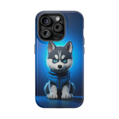 Blue Husky Charm (iPhone MagSafe Case)Blue Husky Charm MagSafe Durable Case: Style Meets Protection 📱✨
Upgrade your device with Rima Gallery's Blue Husky Charm MagSafe Durable Case. This case isn’t justRimaGallery