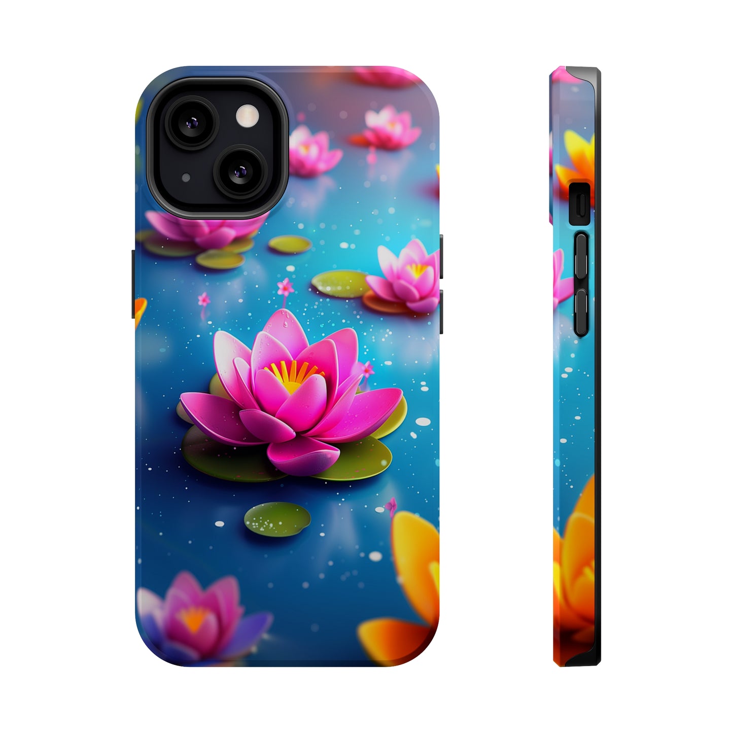 Lotus Lagoon (iPhone MagSafe Case)Discover elegance with our iPhone 13-15 MagSafe Case: Lightweight, USA-made, and compatible with all MagSafe accessories. Style meets protection. Rima Gallery presenRimaGallery