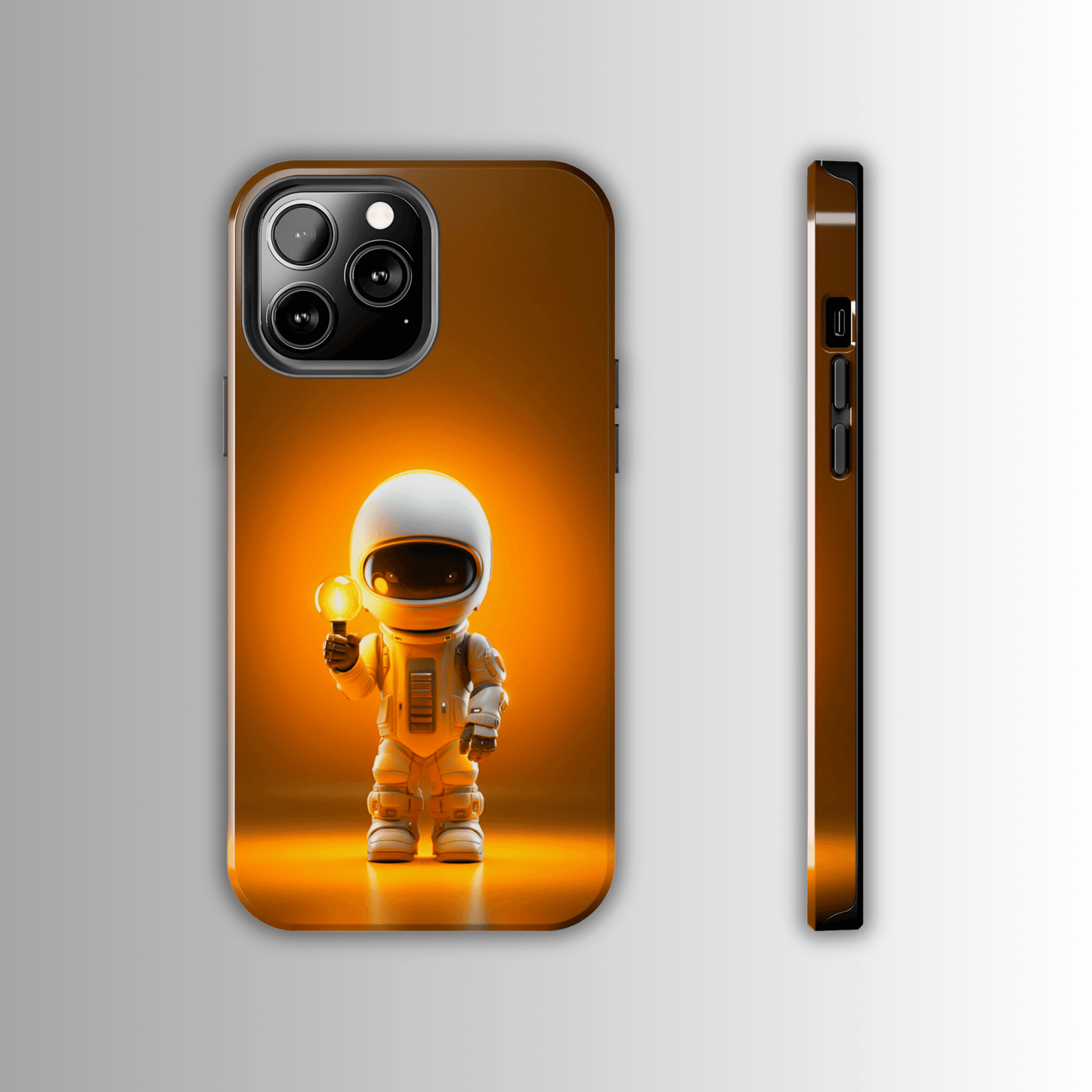 Yellow Tiny Astronaut (iPhone Case 11-15)RIMA Tough Phone Case for iPhone 11-15: Where Style Meets Durability. Featuring a sleek design with MagSafe compatibility, this case offers unmatched protection and RimaGallery