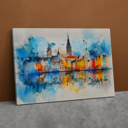 Watercolor Hamburg, Germany (Canvas)Engaging Introductory Paragraph:
Struggling with low-quality canvases? Switch to RimaGallery! Our canvases are more than just a purchase; they're a statement of qualRimaGallery