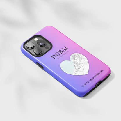 Dubai Heartbeat - Magenta (iPhone MagSafe Case)Elevate your iPhone's style with the Dubai Heartbeat White MagSafe Case, offering robust protection, MagSafe compatibility, and a choice of matte or glossy finish. PRimaGallery