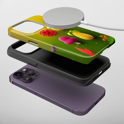 Whimsy Garden (iPhone MagSafe Case)Rima Gallery presents the exclusive Psychedelic Flow MagSafe Durable Case For iphone 13, 14, 15, Pro, Max. Upgrade to our iPhone 13-15 MagSafe Case: Dual-layer proteRimaGallery