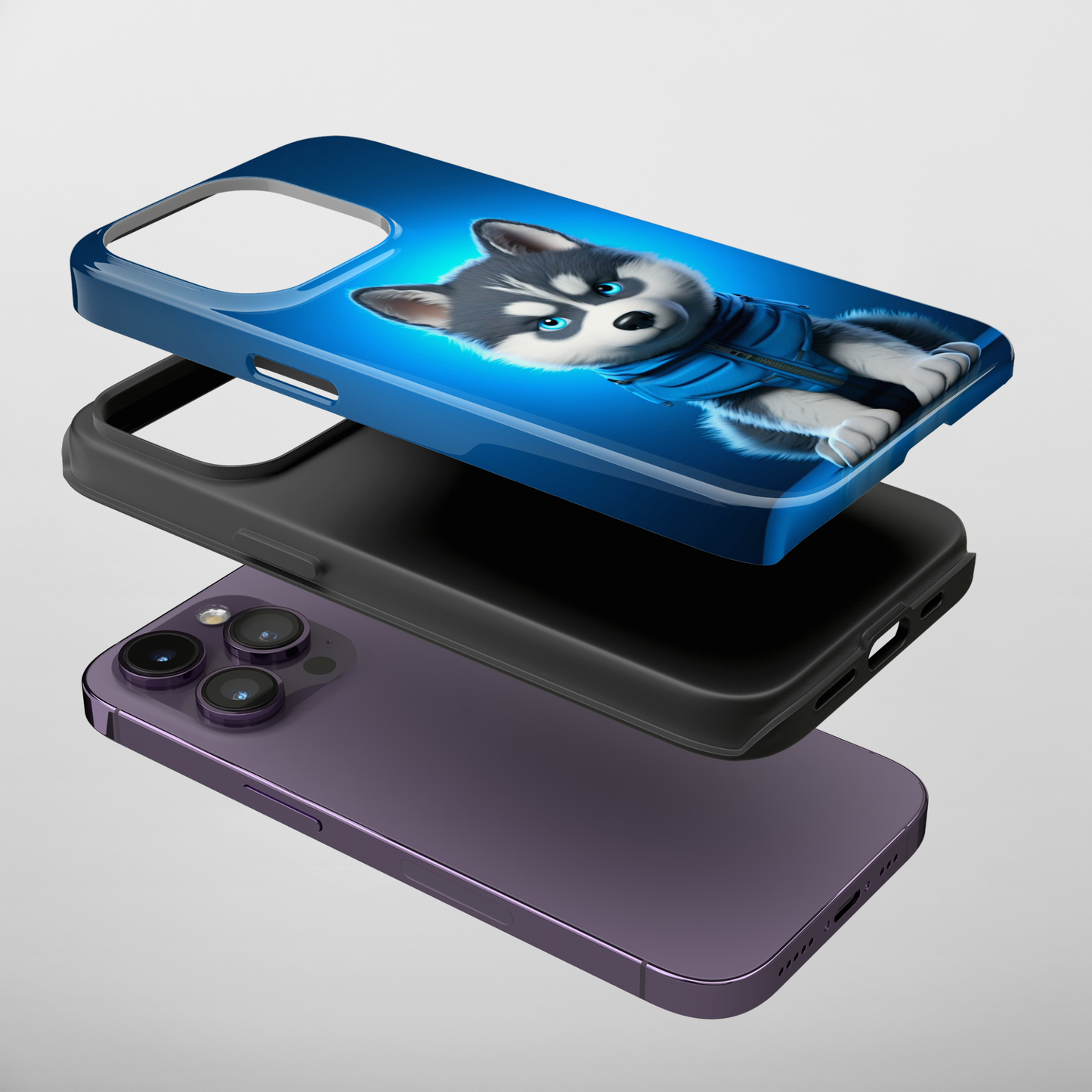 Blue Husky Charm (iPhone Case 11-15)Upgrade Your iPhone with RIMA's Tough Case: Combining sleek style and unmatched protection for iPhone 11-15 models. Durable, fashionable, and eco-friendly. Shop now RimaGallery