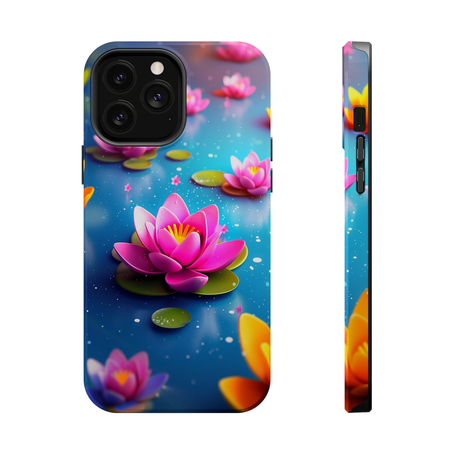 Lotus Lagoon (iPhone MagSafe Case)Discover elegance with our iPhone 13-15 MagSafe Case: Lightweight, USA-made, and compatible with all MagSafe accessories. Style meets protection. Rima Gallery presenRimaGallery