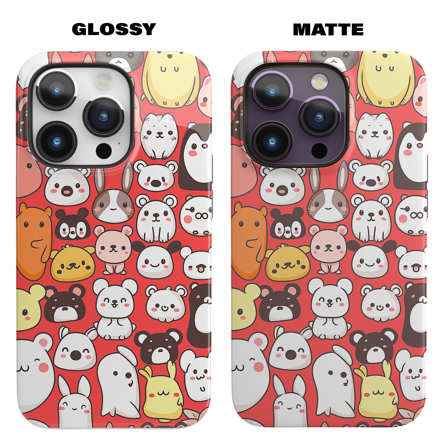 Critter Conga (iPhone MagSafe Case)Elevate your iPhone's protection and style with RimaGallery's Cute assorted animals in a fun pattern on iphone MagSafe Case against a dark backdrop. Enjoy dual-layerRimaGallery