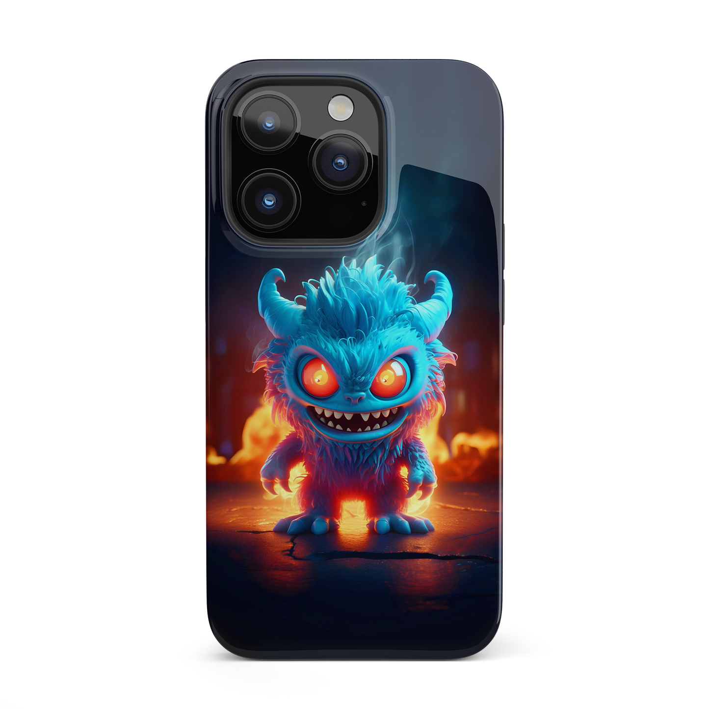 Fiery Monster (iPhone MagSafe Case)Revolutionize your iPhone's look and feel with RIMA Tough Phone Case – ultimate protection meets elegant style for iPhone 11-15. Grab yours now! 🛡️📱RimaGallery