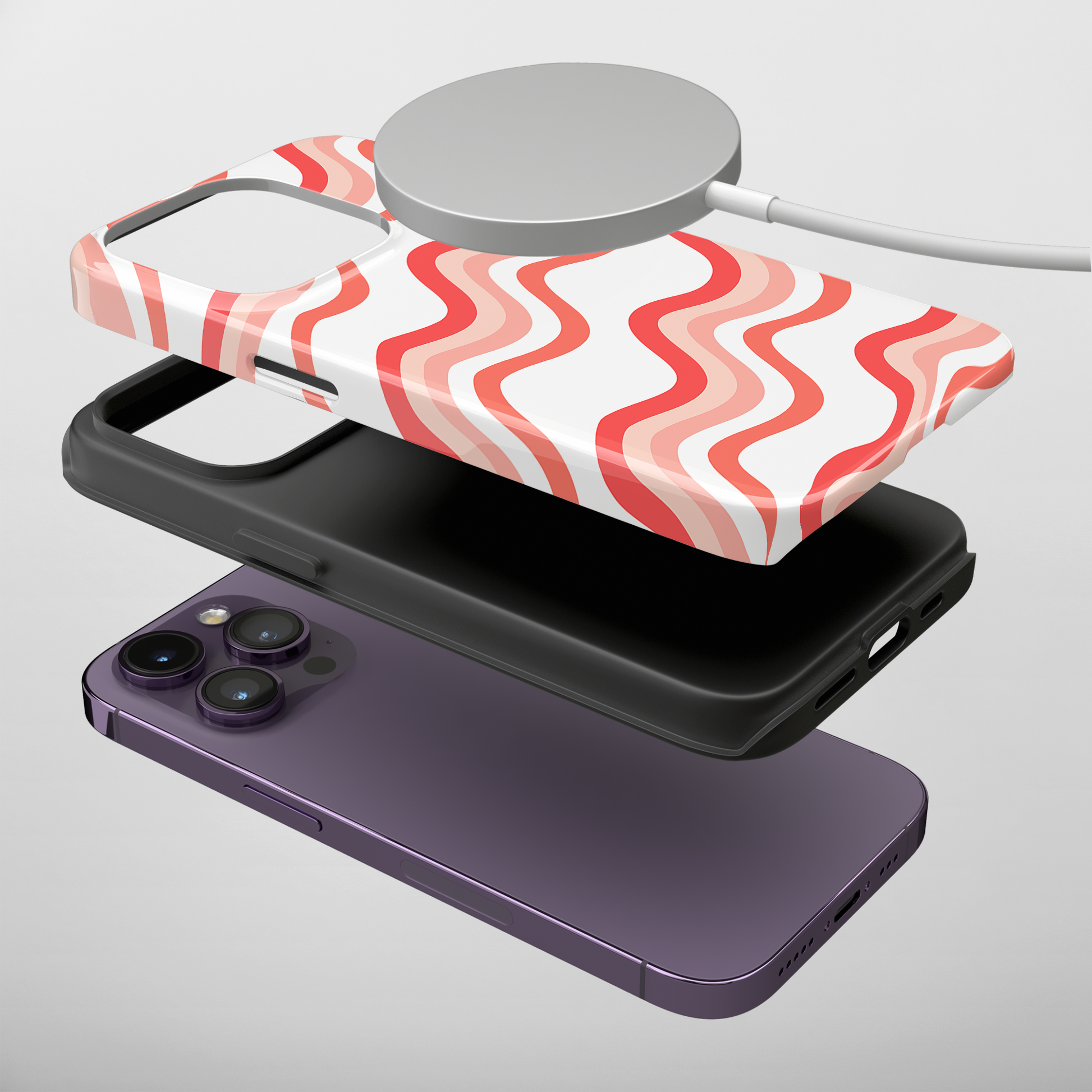 Wavy Stripes Pattern (iPhone MagSafe Case)Elevate your iPhone's style with the Wavy Stripes Pattern MagSafe Case, offering robust protection, MagSafe compatibility, and a choice of matte or glossy finish. PeRimaGallery