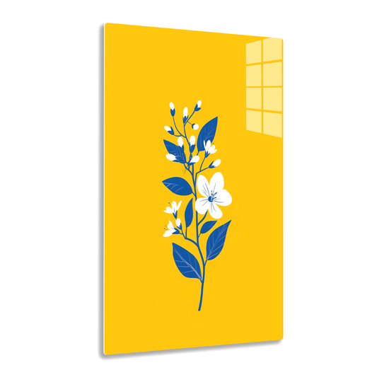 Indigo Bloom (Acrylic)Make a statement withIndigo Bloom acrylic prints. The 1⁄4" acrylic panel exudes the illusion of a smooth glass surface for vibrant artwork. Pre-installed hanging harRimaGallery