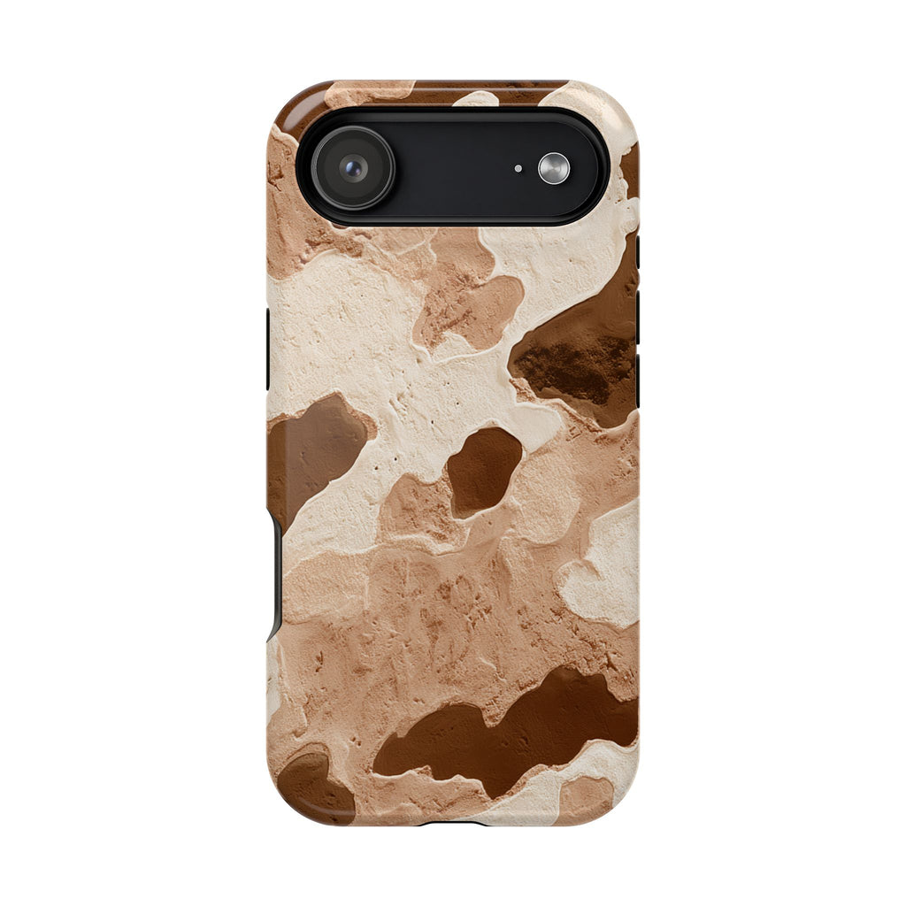 Brown Watercolor Camo Magnetic Impact-Resistant Phone Case