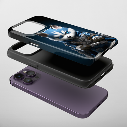 Canine Commando (iPhone Case 11-15)Upgrade Your iPhone with RIMA's Tough Case: Combining sleek style and unmatched protection for iPhone 11-15 models. Durable, fashionable, and eco-friendly. Shop now RimaGallery
