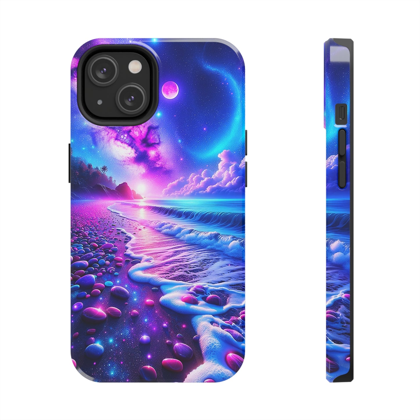Cosmic Shoreline (iPhone Case 11-15)Discover the RIMA Case: A Fusion of Art and Protection for iPhone 11-15. With vibrant, customizable designs and military-grade defense, make a statement that echoes RimaGallery