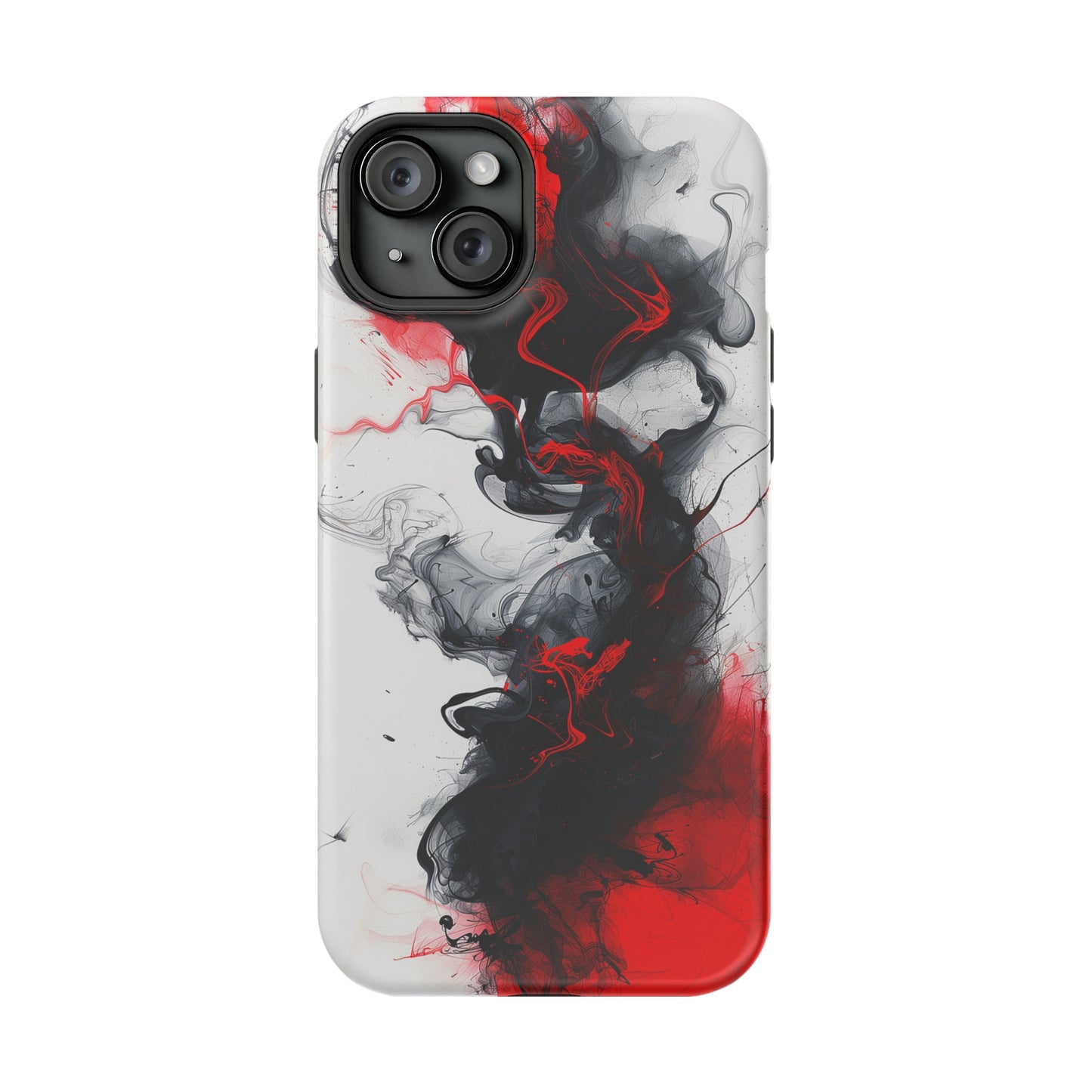 Scarlet Shadows (iPhone MagSafe Case)Rima Gallery presents the exclusive Psychedelic Flow MagSafe Durable Case For iphone 13, 14, 15, Pro, Max. Discover elegance with our iPhone 13-15 MagSafe Case: LighRimaGallery