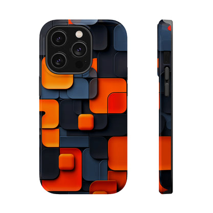 Tangerine Grid (iPhone MagSafe Case)Embrace sophistication with our MagSafe Case for iPhone 13-15: Sleek, durable, and MagSafe-ready for seamless style and unmatched protection.RimaGallery