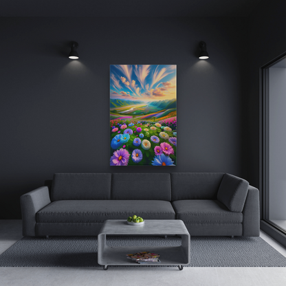 Blossom Valley Vista (Canvas)Blossom Valley Vista (Canvas  Matte finish, stretched, with a depth of 1.25 inches)
Elevate your space with RimaGallery's responsibly crafted canvases. Cotton/polyesRimaGallery