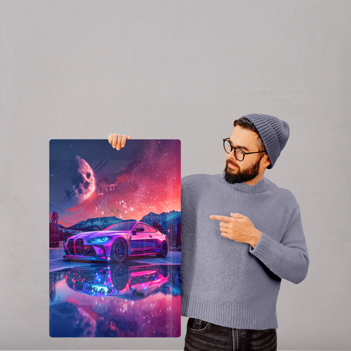 Galactic Grace (Acrylic)Step into the universe with 'Galactic Grace' on canvas from RimaGallery. Experience the cosmos in your home with vibrant, ethically crafted art. Free shipping in theRimaGallery