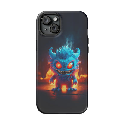 Fiery Monster (iPhone MagSafe Case)Revolutionize your iPhone's look and feel with RIMA Tough Phone Case – ultimate protection meets elegant style for iPhone 11-15. Grab yours now! 🛡️📱RimaGallery
