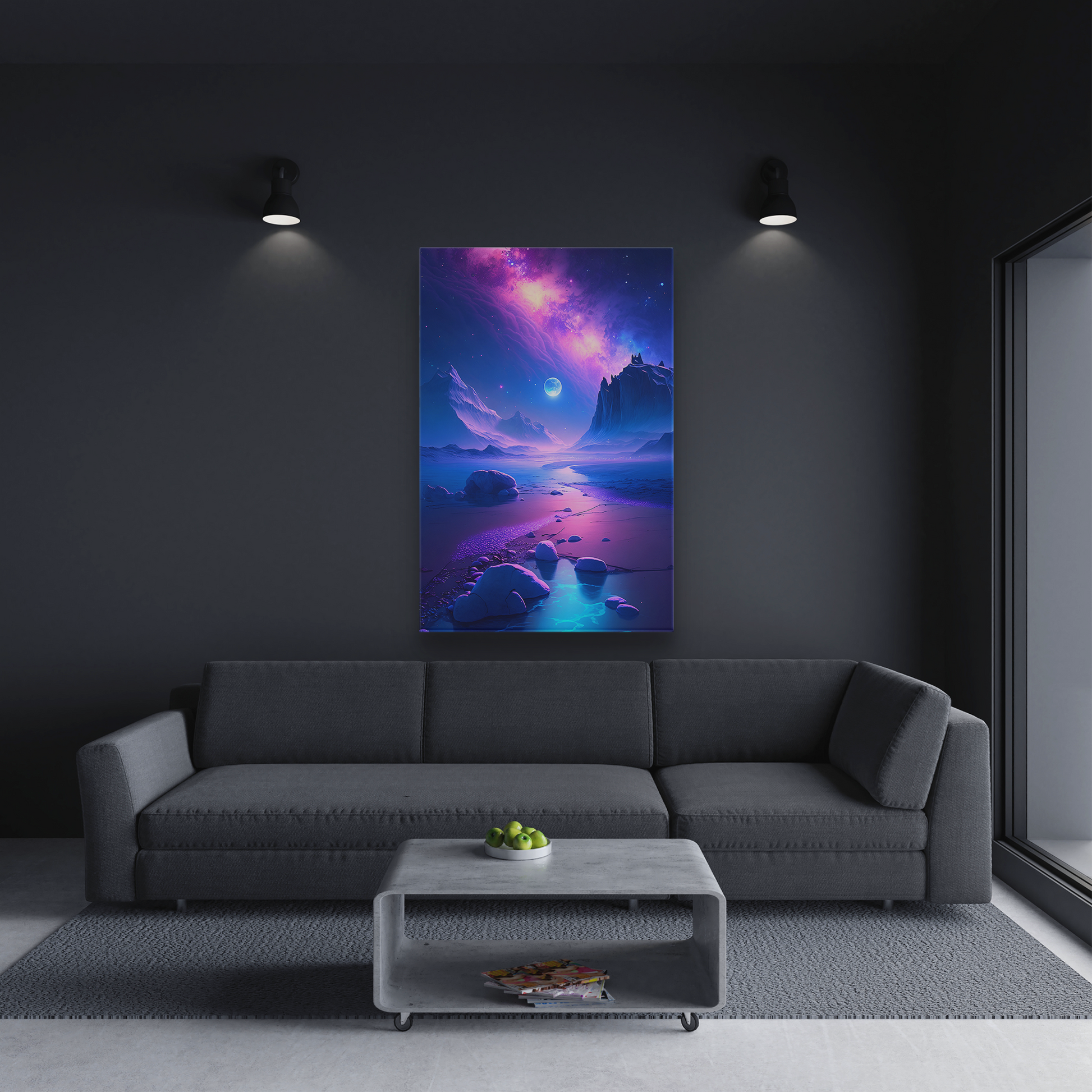 Celestial Shoreline (Canvas)Celestial Shoreline (Canvas  Matte finish, stretched, with a depth of 1.25 inches)
Struggling with low-quality canvases? Switch to RimaGallery! Our canvases are moreRimaGallery