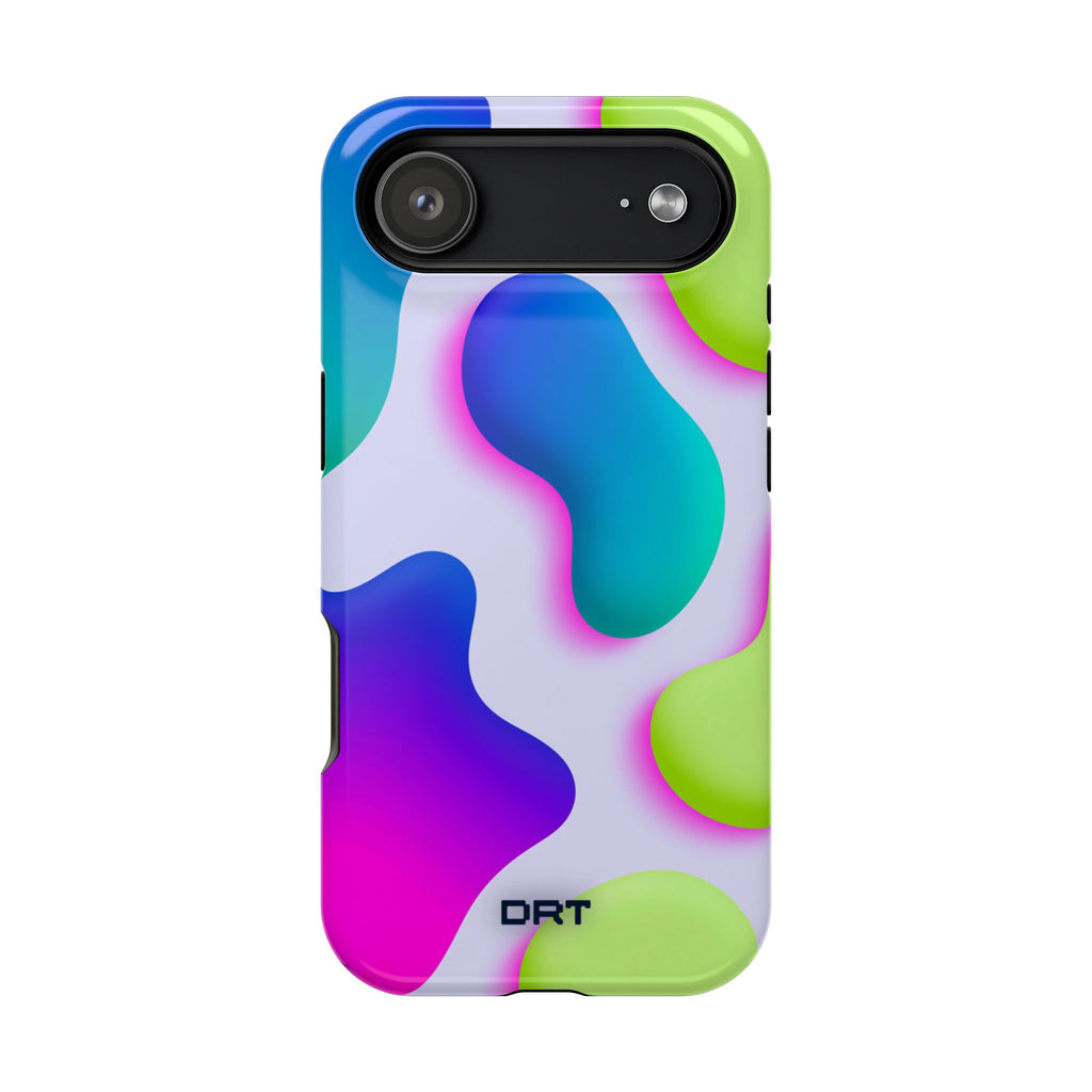 Magnetic Impact-Resistant Phone Case — Neon Abstract Splash