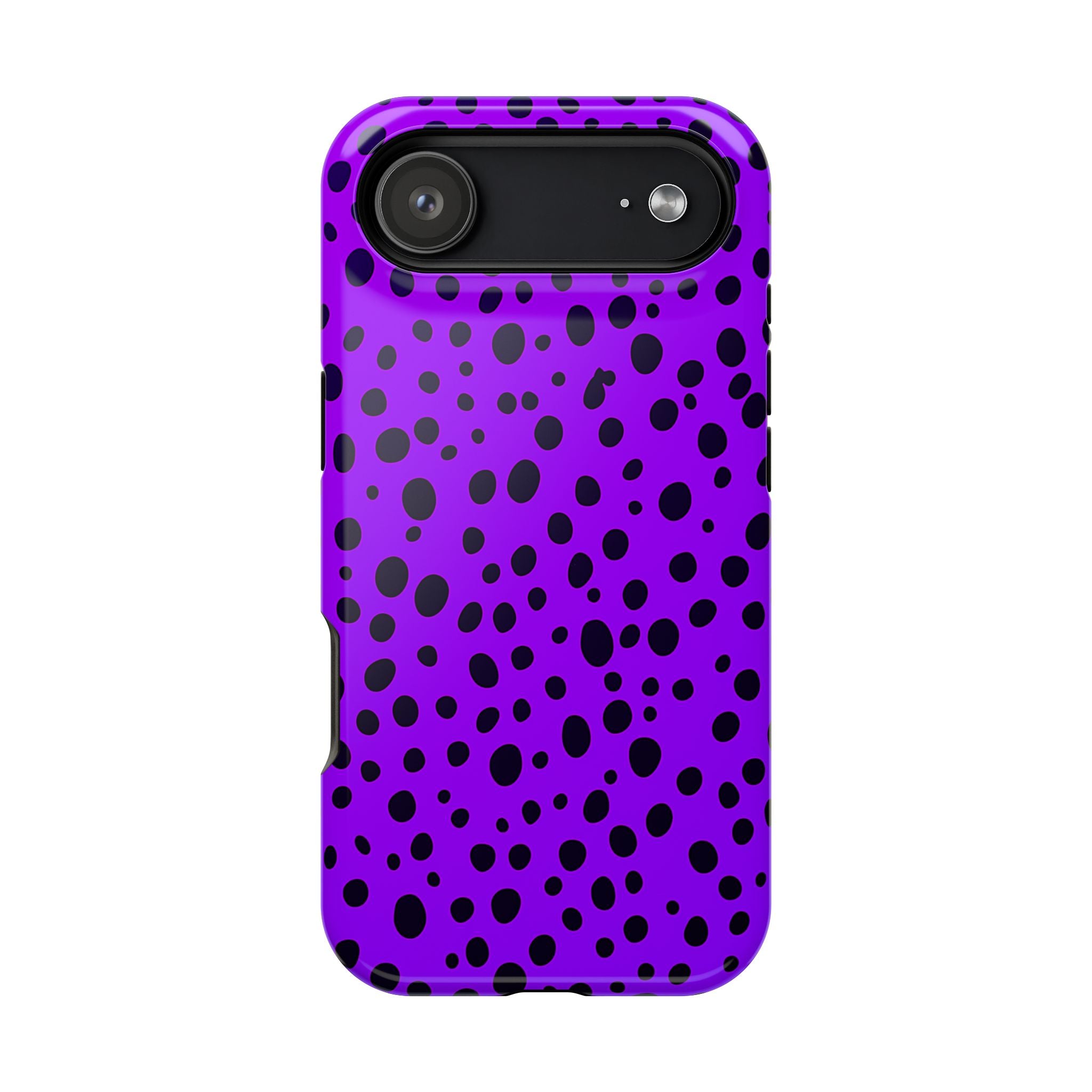 Purple Dalmatian Dot Magnetic Impact-Resistant Phone Case