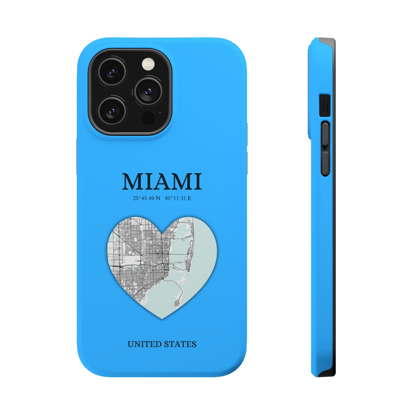Miami Heartbeat - Sky Blue (iPhone MagSafe Case)Elevate your iPhone's style with the Miami Heartbeat Sky Blue MagSafe Case, offering robust protection, MagSafe compatibility, and a choice of matte or glossy finishRimaGallery