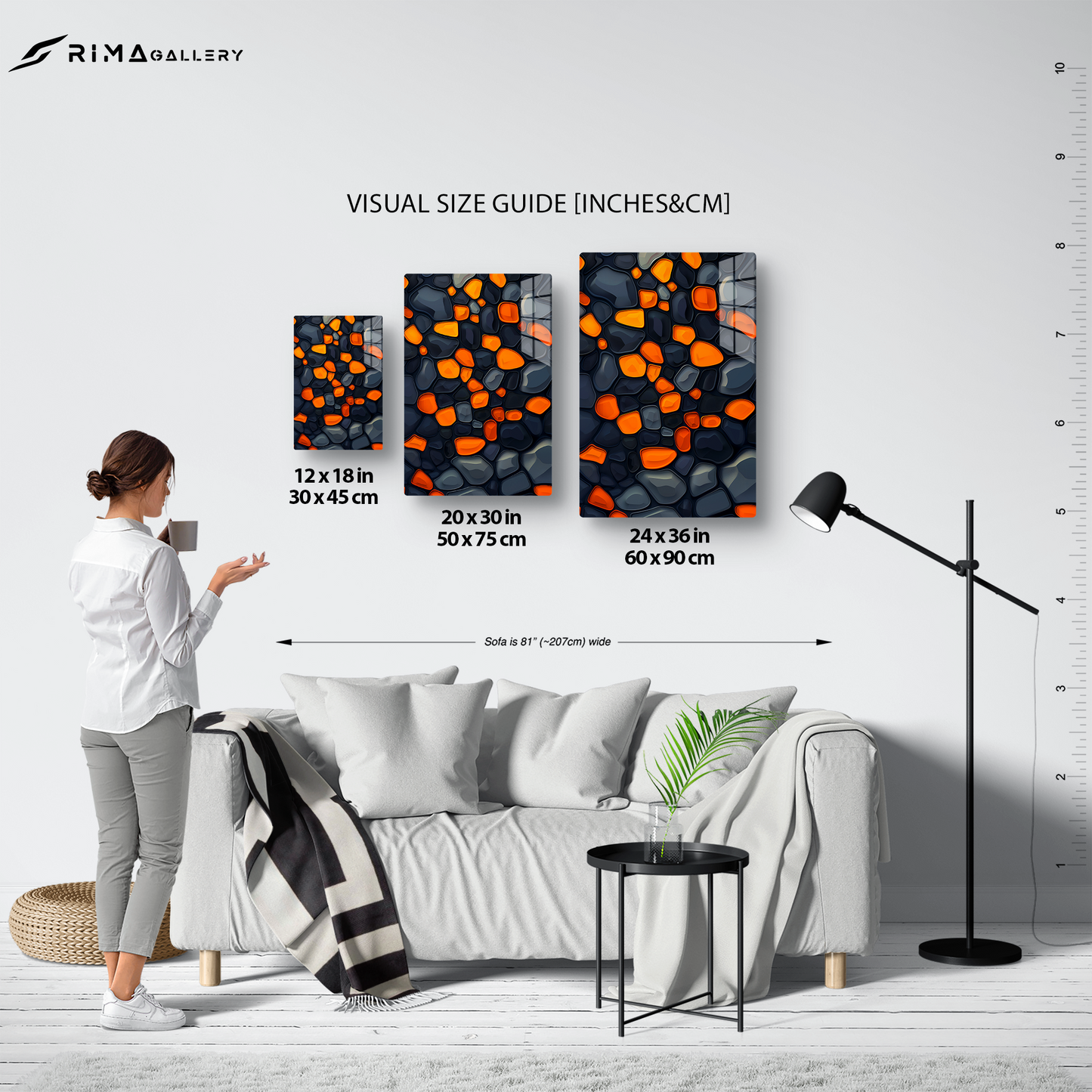 Amber Mosaic (Acrylic)Elevate your space with our sophisticated Acrylic Prints, blending modern art with durability. Perfect for art lovers and design enthusiasts, our prints offer vibranRimaGallery
