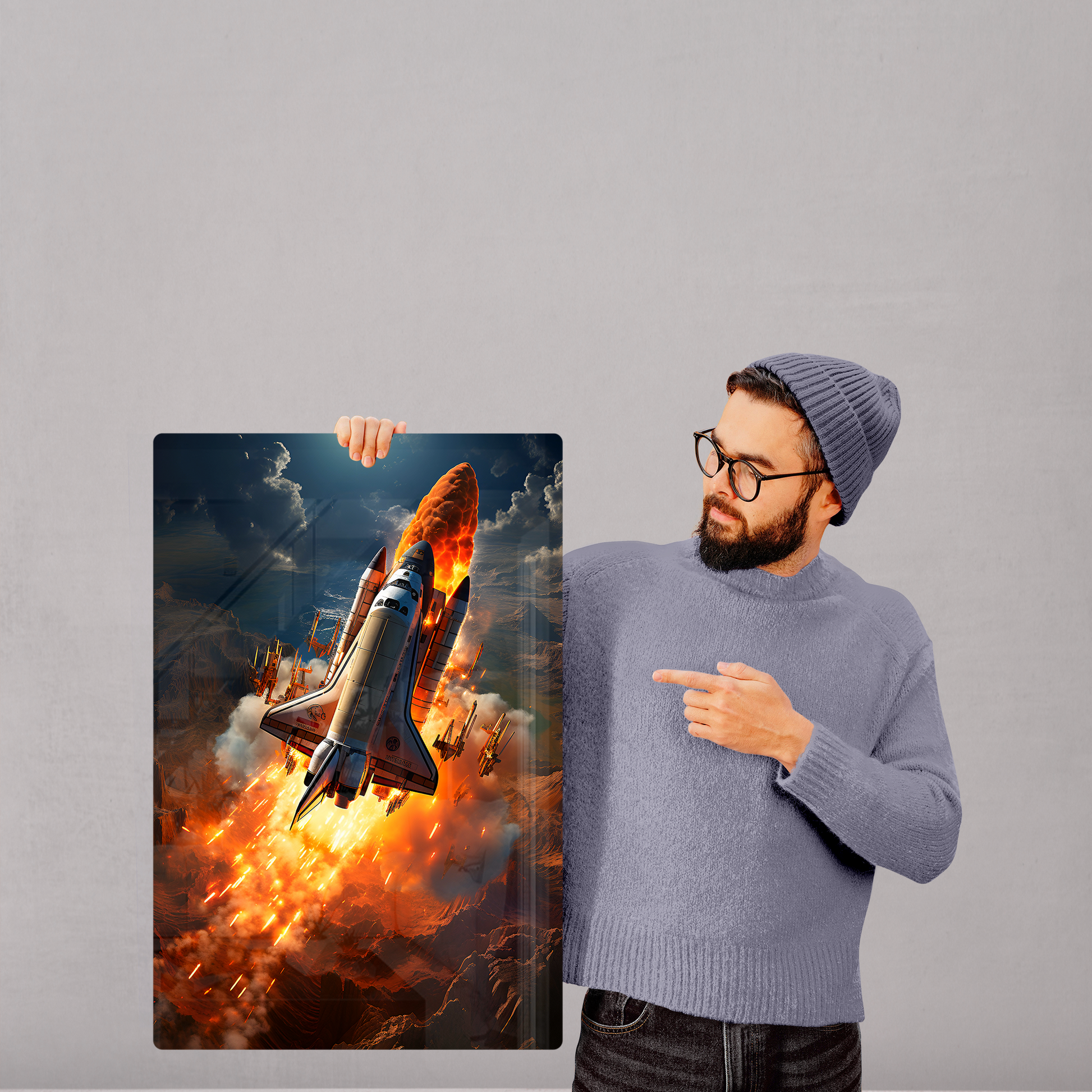 Ascension Beyond Limits
 Transform your space with our elegant Acrylic Prints, where art meets modernity. Experience superior quality with high-grade acrylic and vib-Limits (Acrylic)