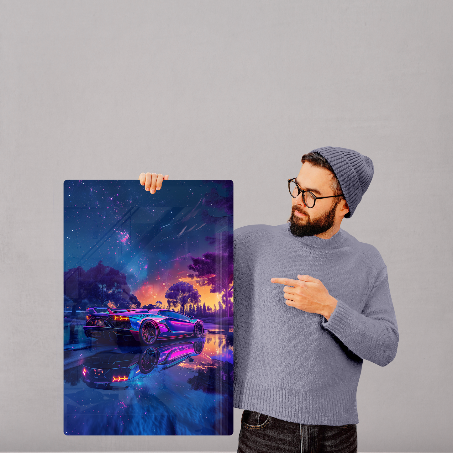 Stellar Sprinter (Acrylic)Step into the universe with 'Stellar Sprinter' on Acrylic from RimaGallery. Experience the cosmos in your home with vibrant, ethically crafted art. Free shipping in RimaGallery